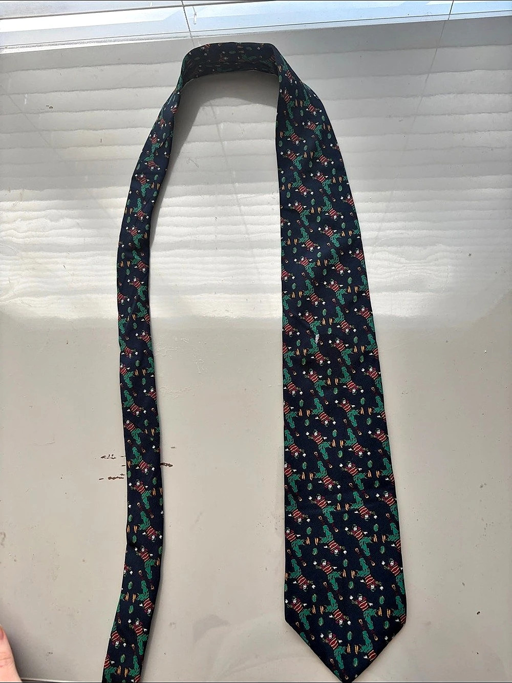 Robert Puletzer Collectors Edition Silk Novelty Tie in Blue Like New